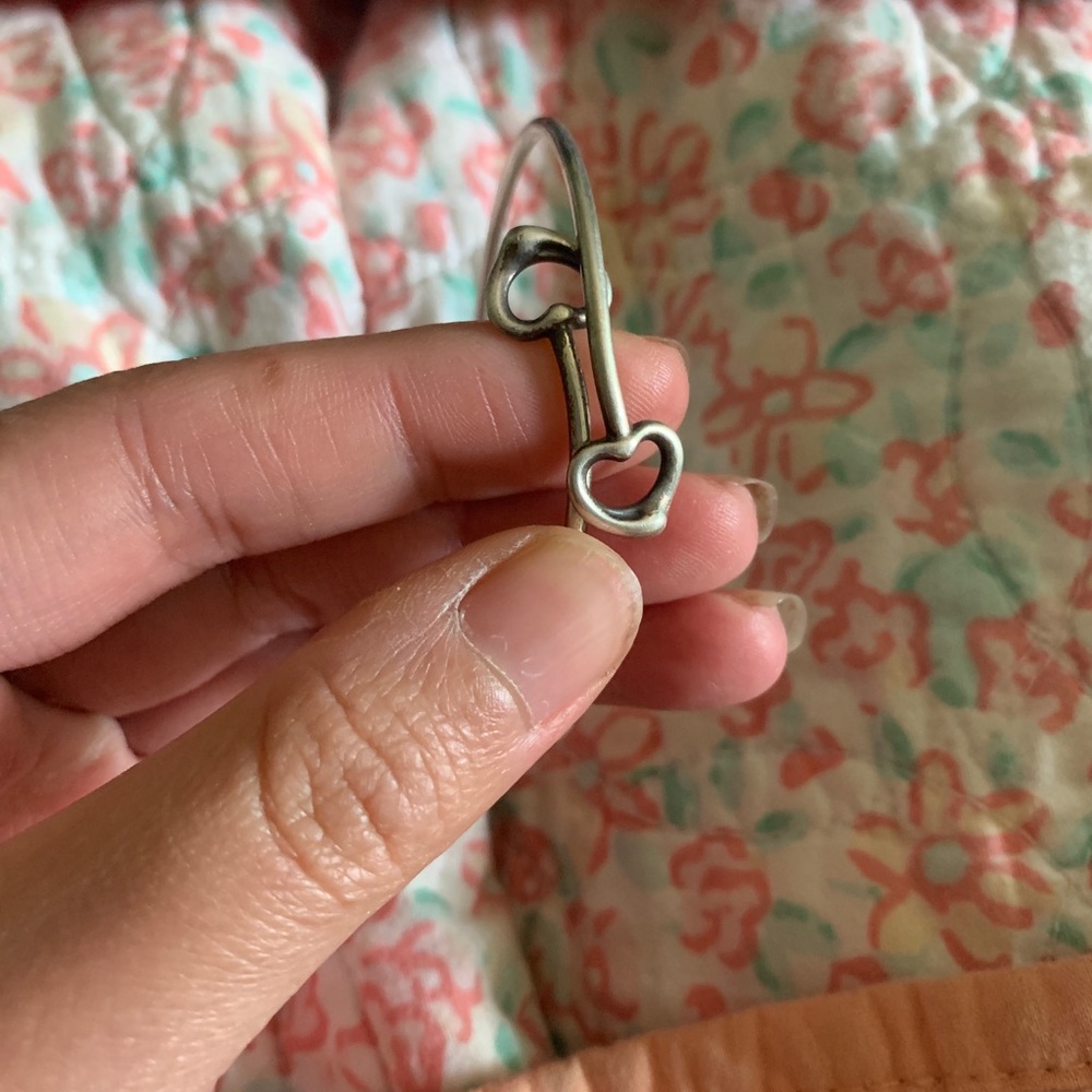 Broken tiffamy cuff Double heart